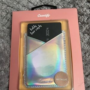 Casetify Metallic Tech Card Pocket